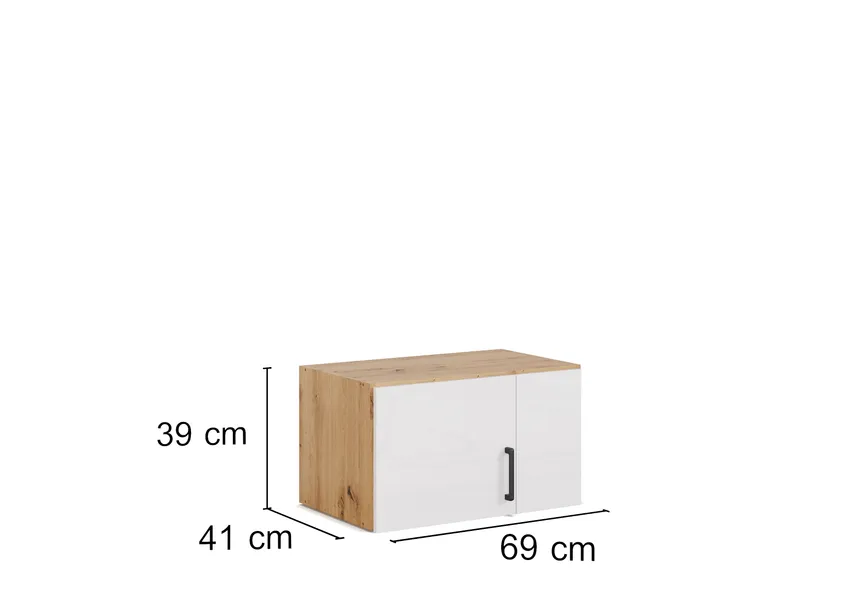 Aufsatzschrank 2T/H39/Hochglan detail