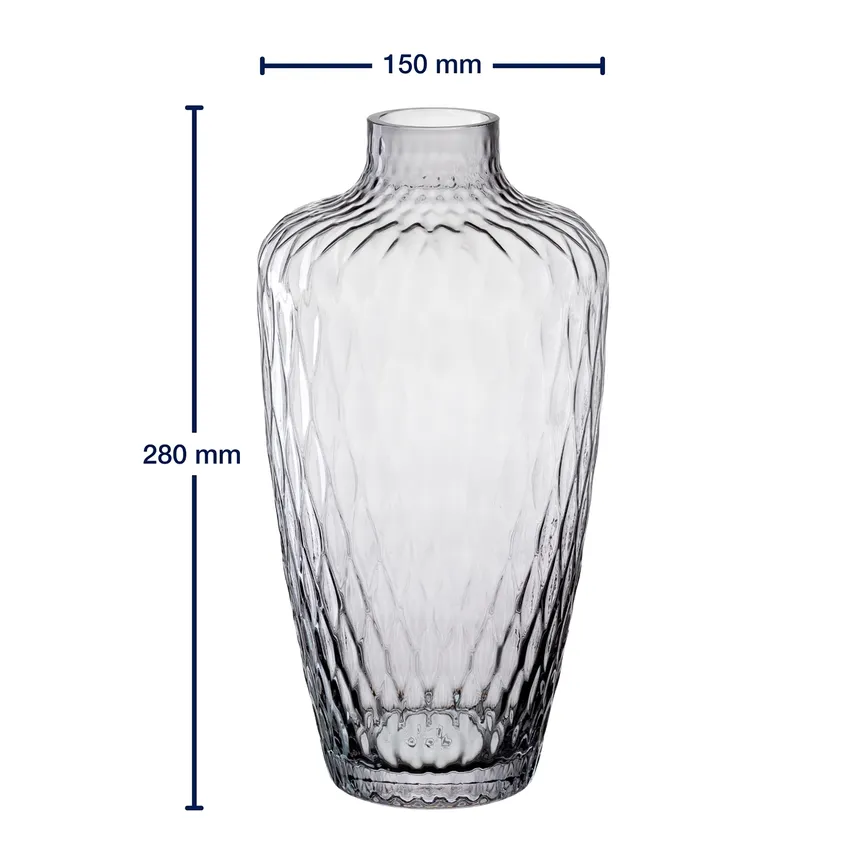 Vase "Giulia" grau detail