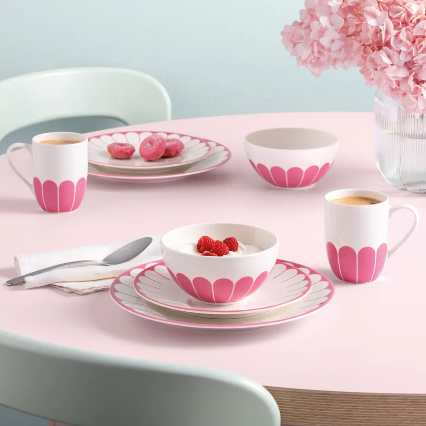 Becher "Fleur" 290 ml cassis milieu