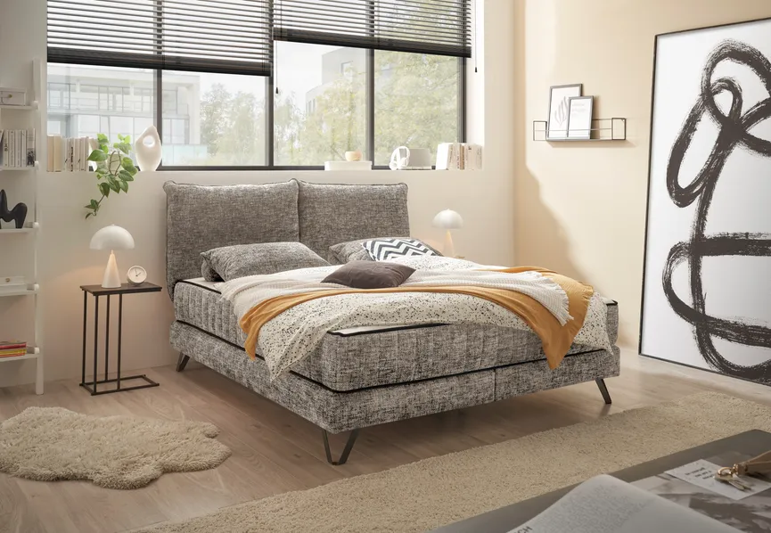 Boxspringbett 180x200 cm milieu