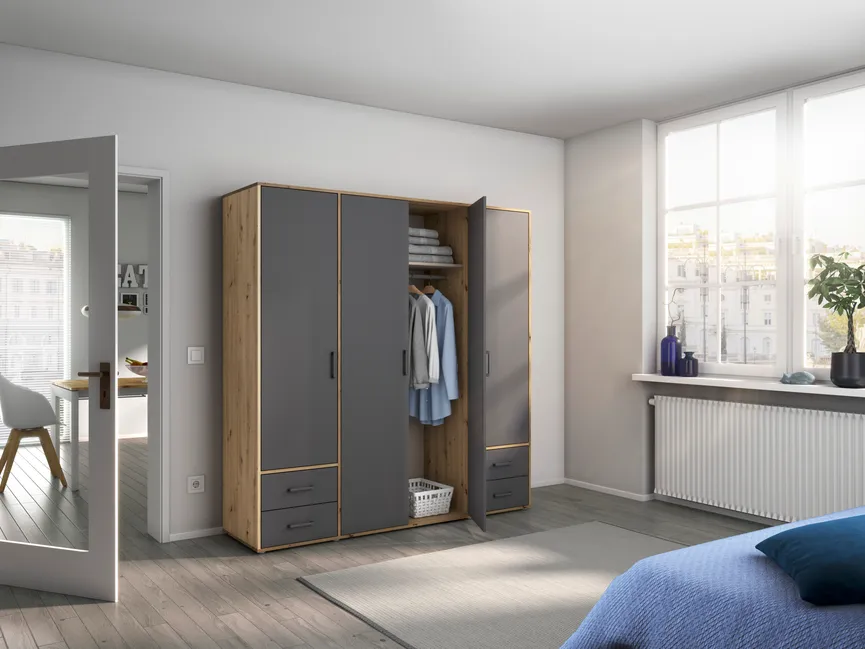 Drehtürenschrank 4-trg. milieu