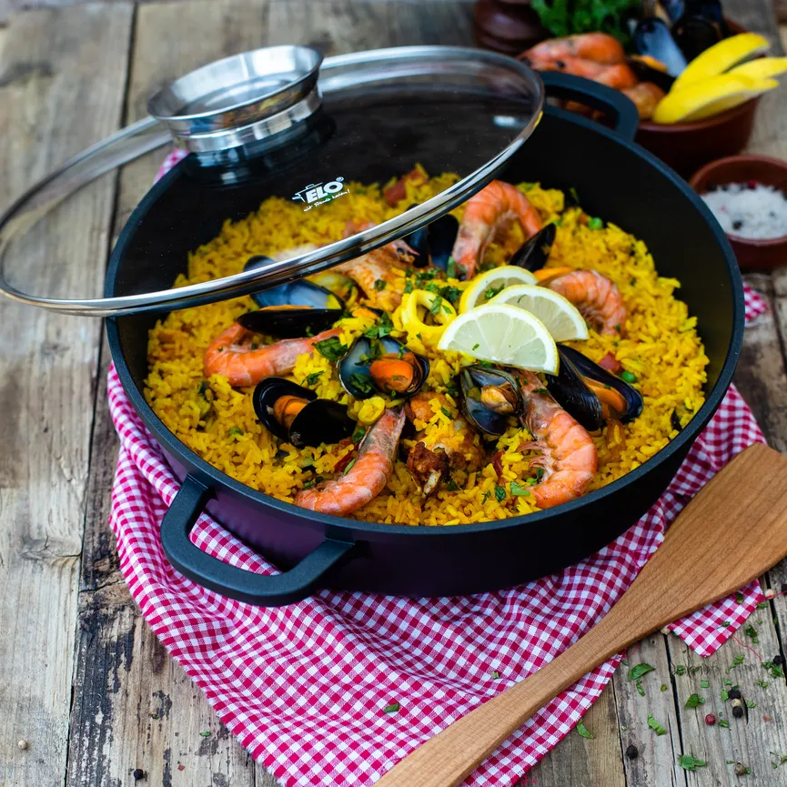 Servierpfanne rd ALUCAST 32 cm milieu