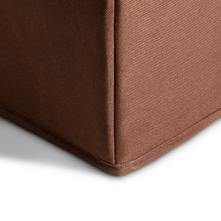 Aufbewahrungsbox dunkelbraun detail