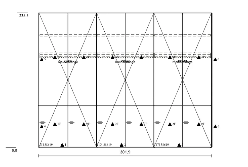 Drehtürenschrank 6-trg. detail