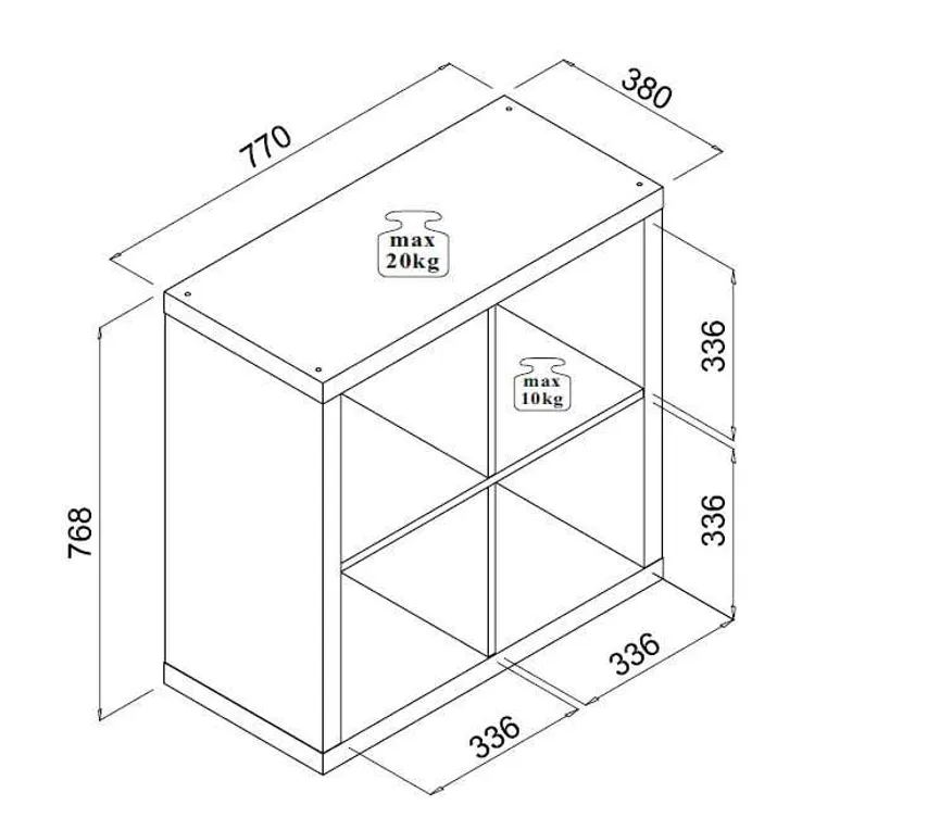 Raumteiler 2x2 detail