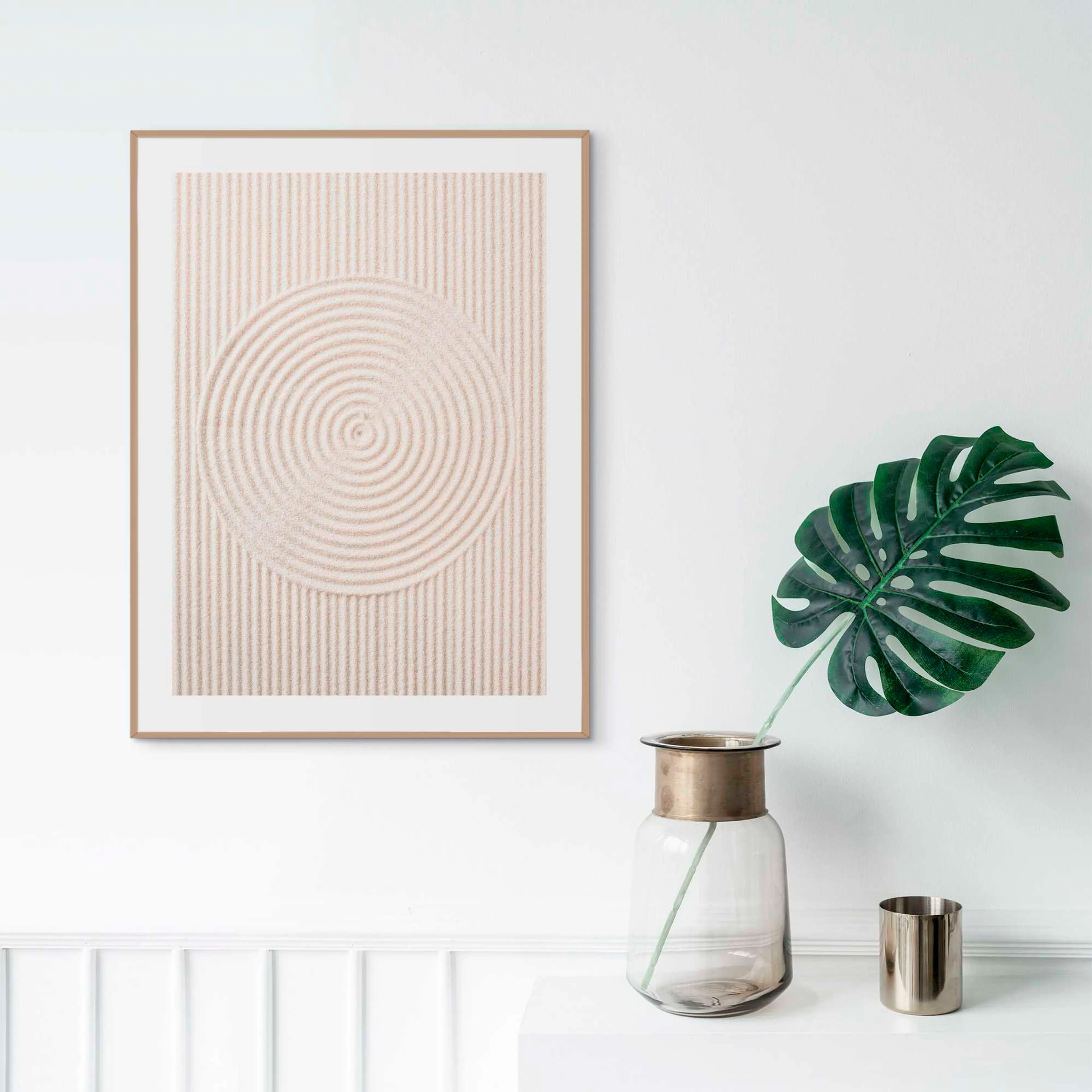 Wandbild 30 x 40 cm Sandy Circles