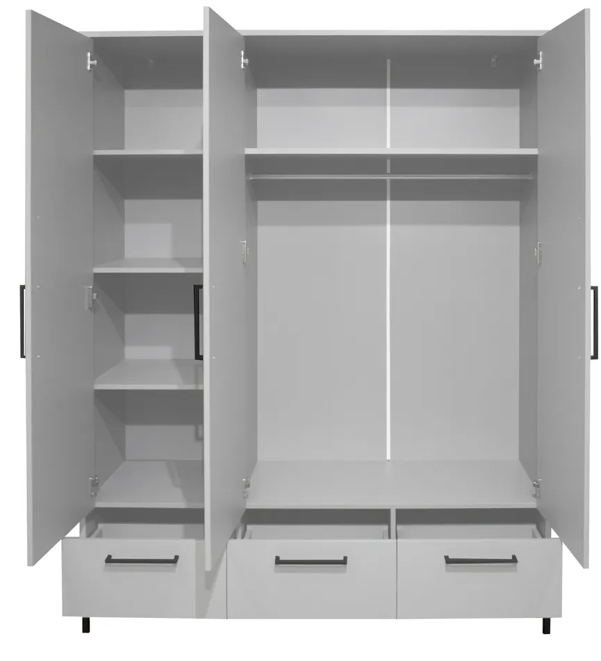 Kleiderschrank 3-trg. detail