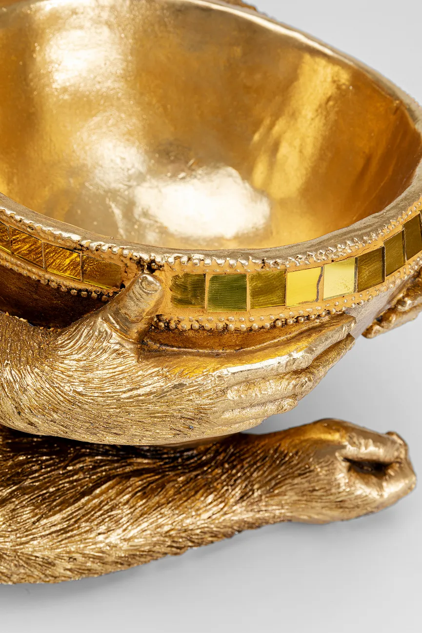 Figur "Gorilla Holding Bowl" detail