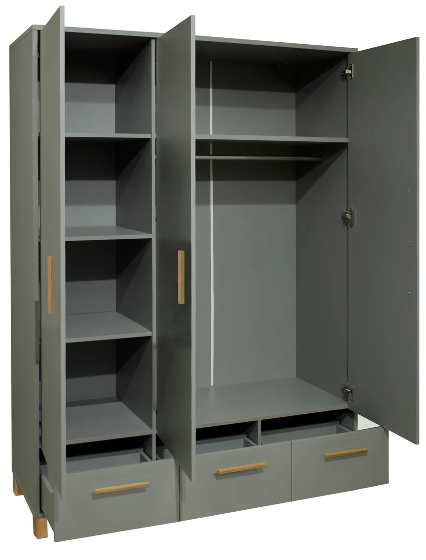 Kleiderschrank 3-trg. detail