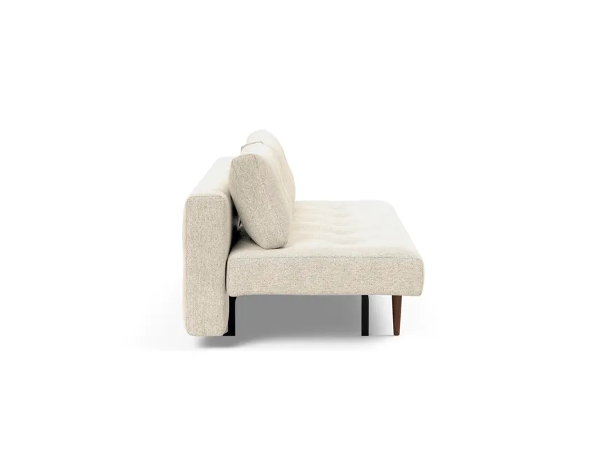 Sofa dunkles Holz detail