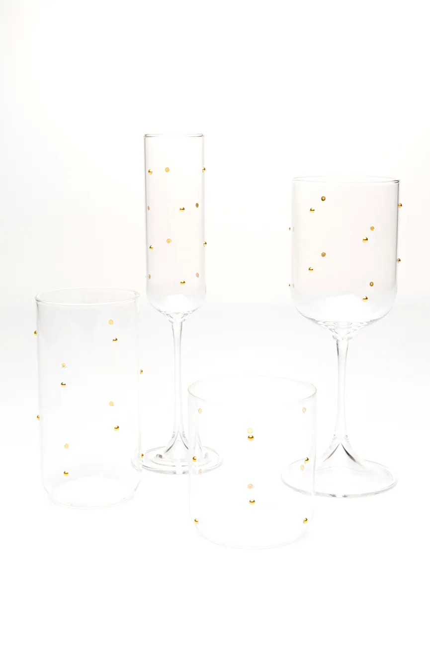 Sektglas "Glam Dots" 200 ml milieu