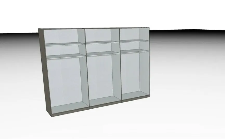 Drehtürenschrank 6-trg. detail