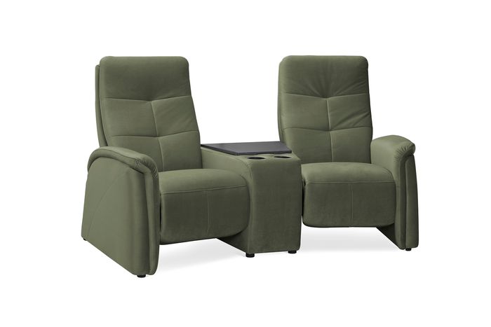 Exxpo by Gala Rundsofa mit Zwischentisch Green Tivoli