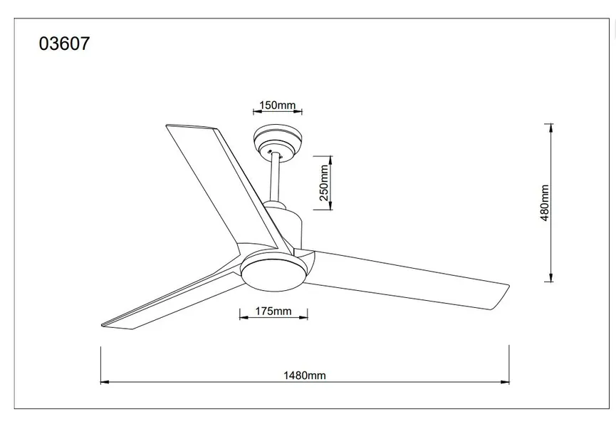 Deckenventilator "Modesto" detail