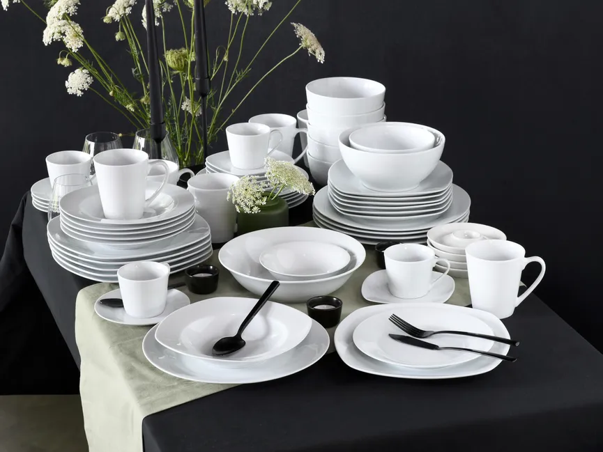 Suppenteller "Base" weiß rund milieu