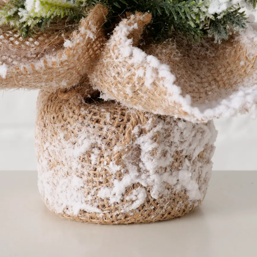 Tannenbaum L grün-natur-weiß detail