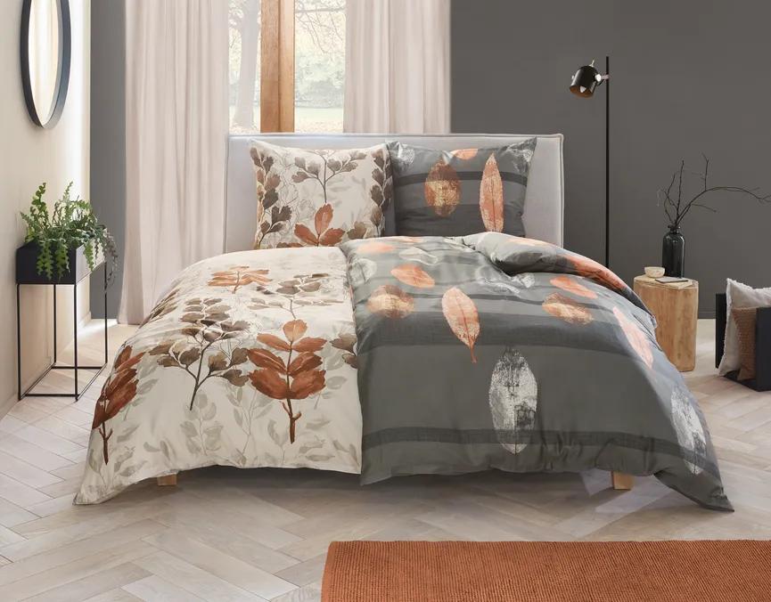Satin-Bettw. Grana 155x220 milieu