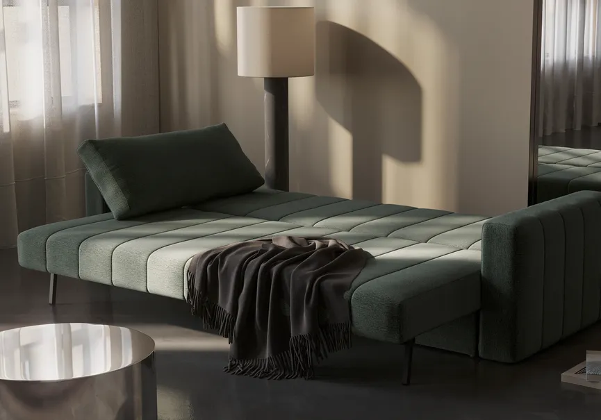 Schlafsofa mit Armlehnen detail