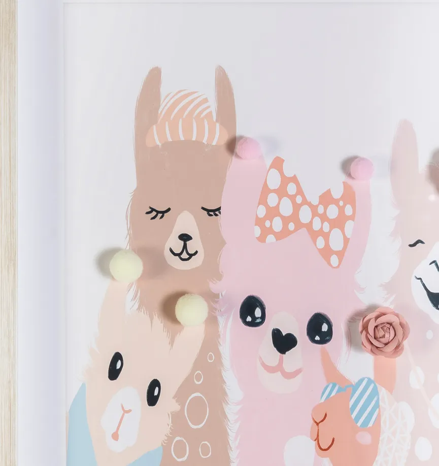 Kunstdruck "Baby Lama" detail