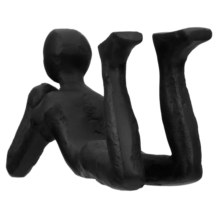 Figur "Thinking" schwarz detail