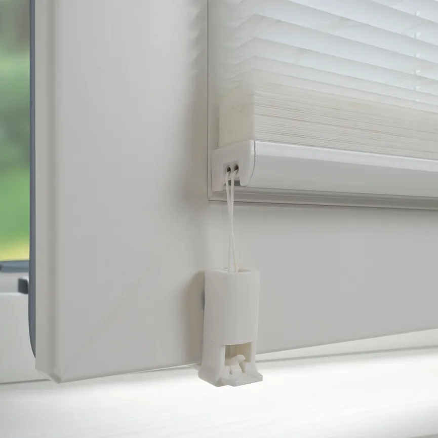 Klemmfix Plissee Ranke weiß detail