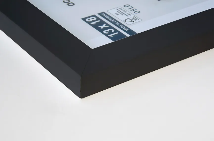Rahmen "Oslo" schwarz detail