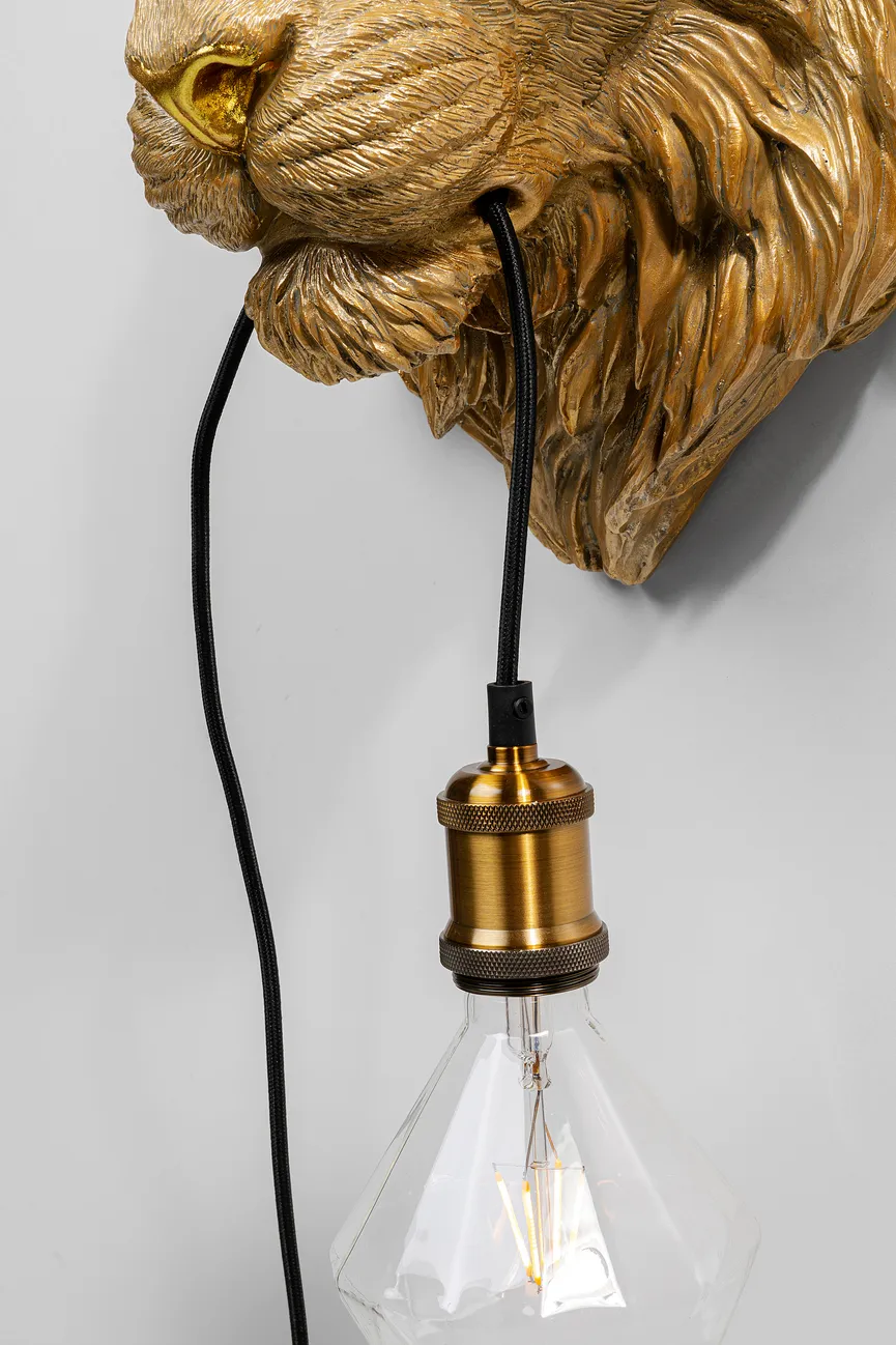 Wandleuchte "Tiger Head" detail