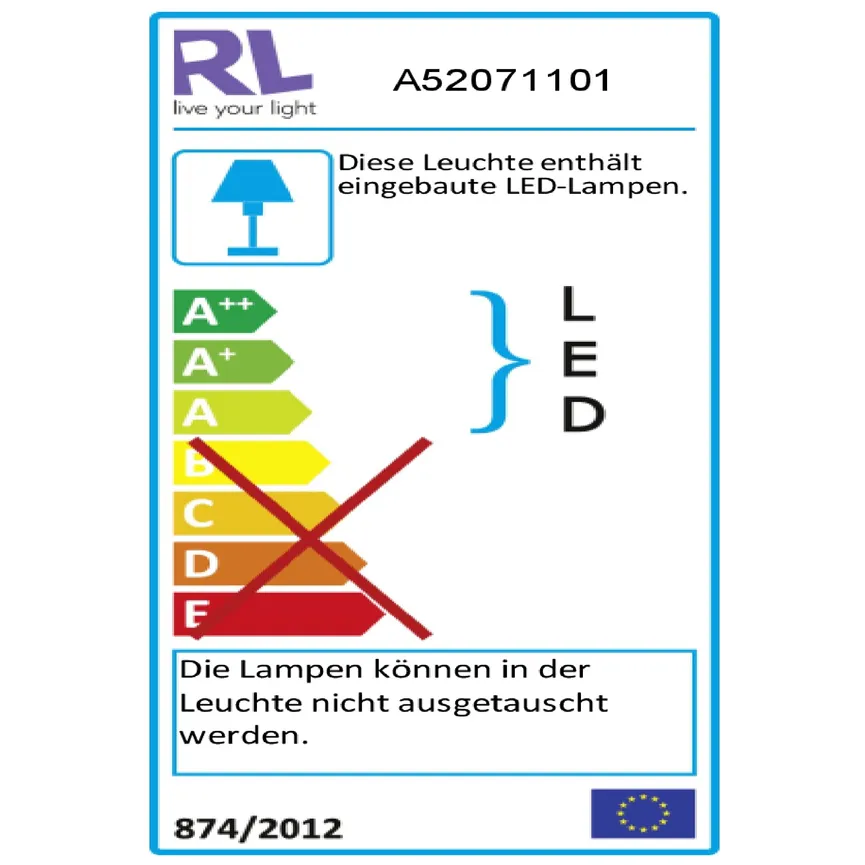 Tischleuchte "Sandor" energielabel