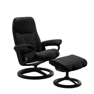 Sessel mit Hocker