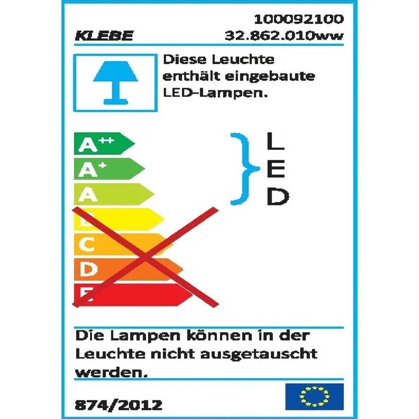 Vitrinen-Beleuchtung energielabel
