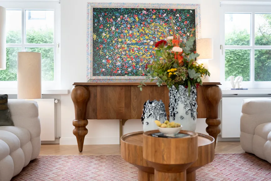 Wandbild "Floating Flowers" detail