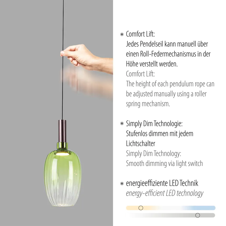 Pendelleuchte "Irides" detail