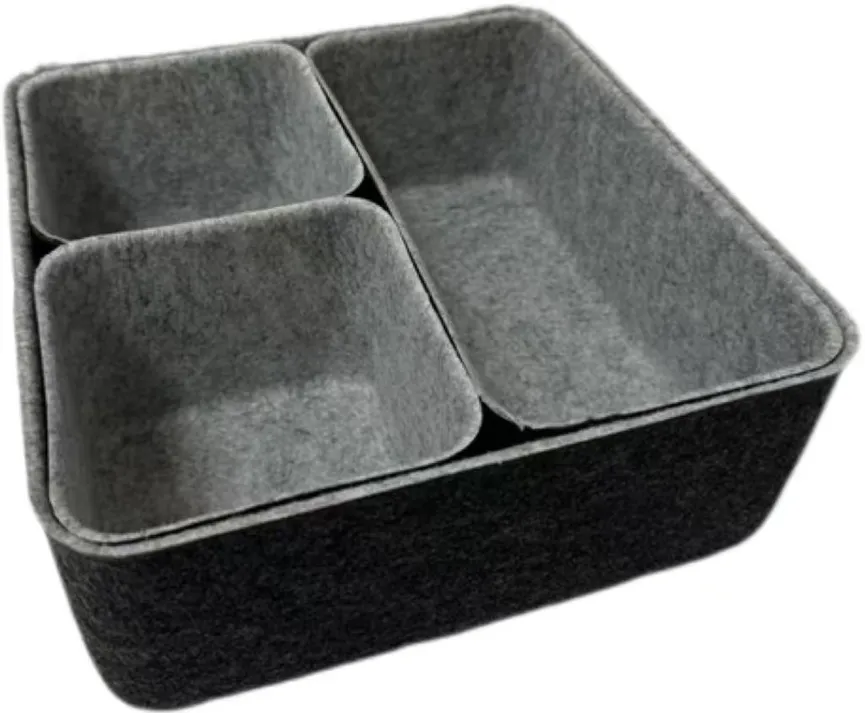 Boxen-Set 4-tlg. schwarz-grau hauptaufnahme