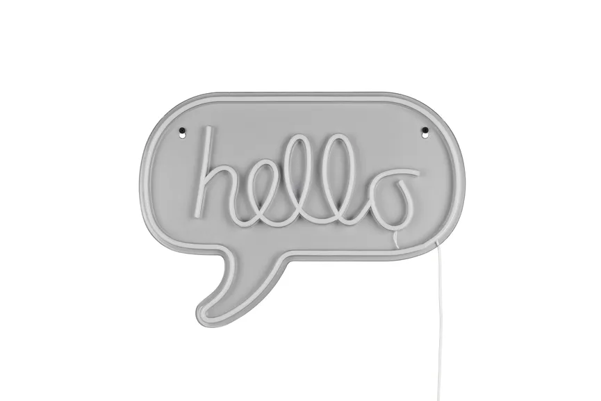 LED-Wandleuchte "Hello" detail