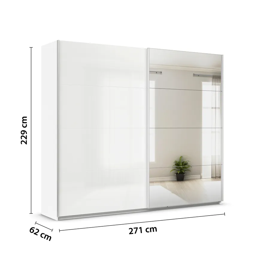 Schwebetürenschrank 2-trg. detail