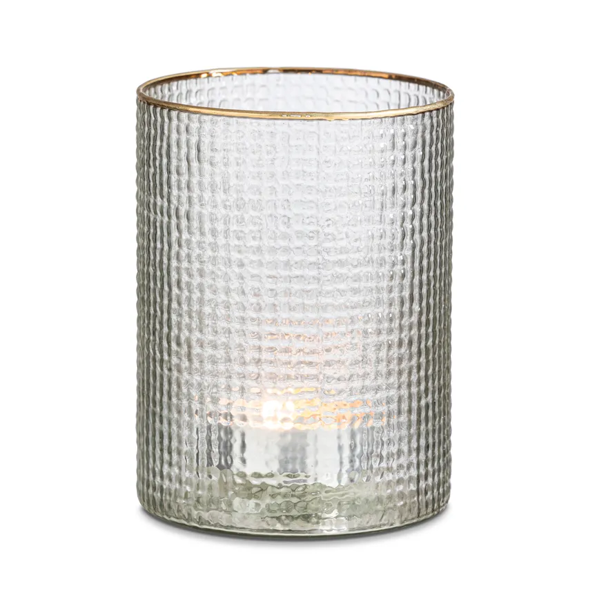 Windlicht mit Goldrand M hauptaufnahme