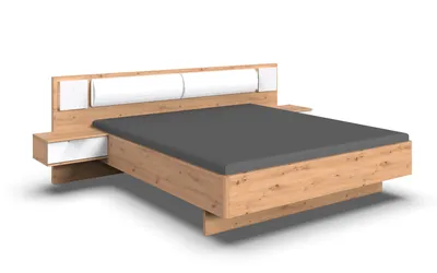 Bett mit Nachttischen