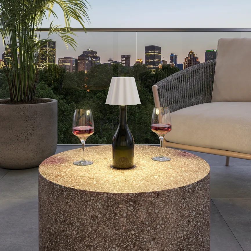 Akku-Flaschenleuchte "Flower" milieu