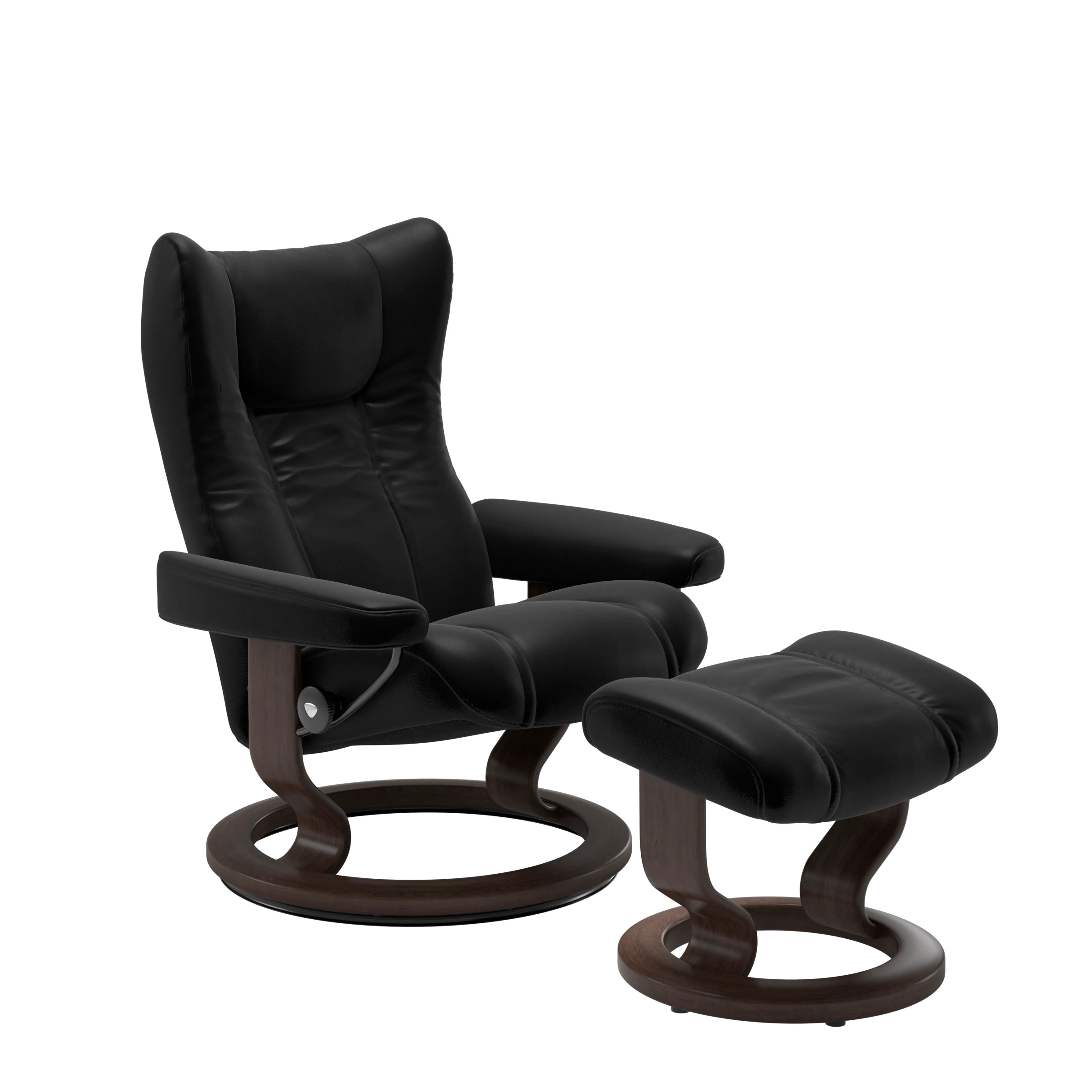 Sessel mit Hocker Wing Classic