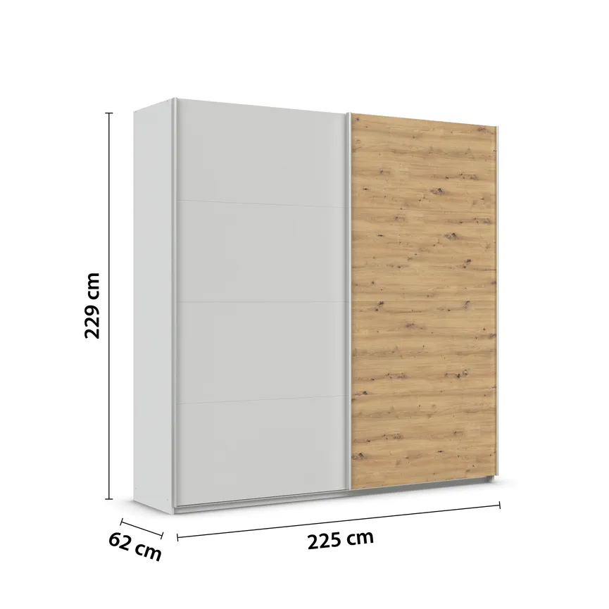 Schwebetürenschrank 2-trg. detail