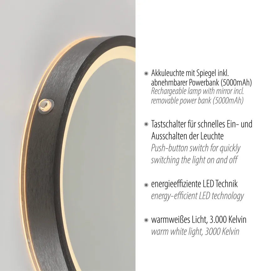 Spiegel "Vidro" detail