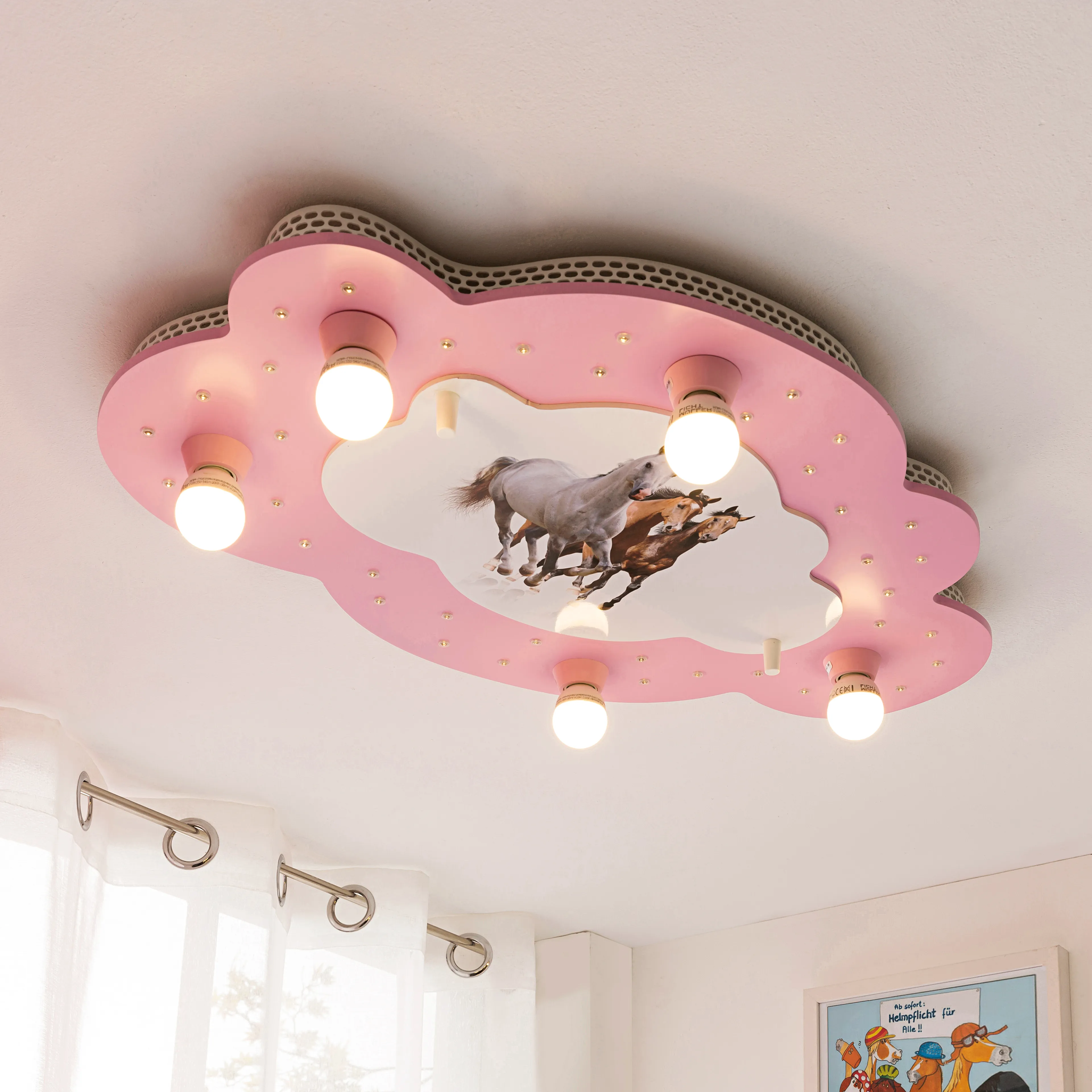 Kinderlampe Pferde
