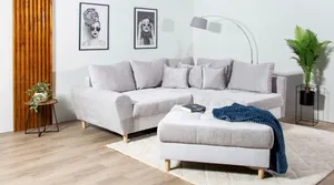 Ecksofa mit Hocker