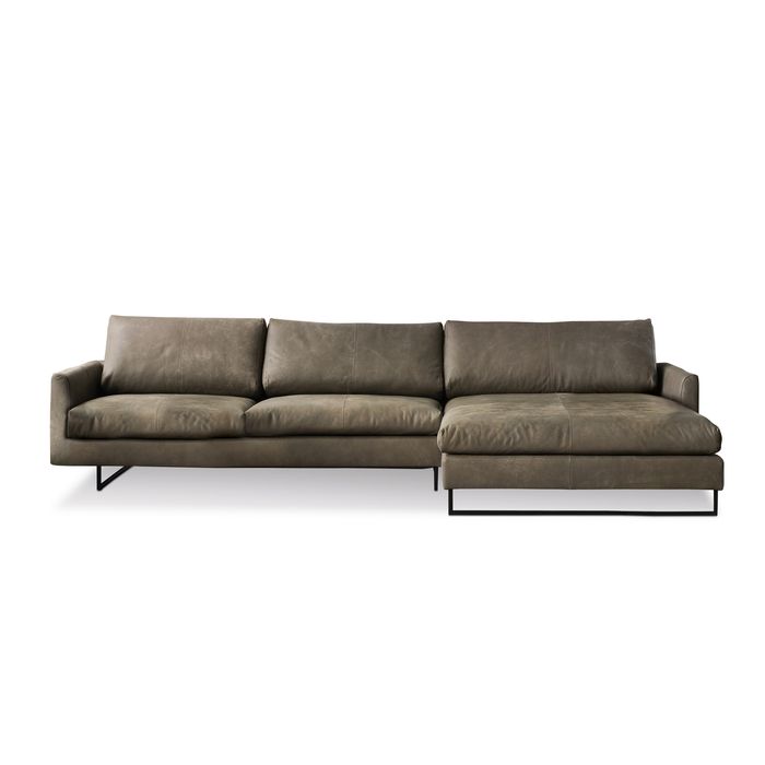 freistil Ecksofa Braun 134
