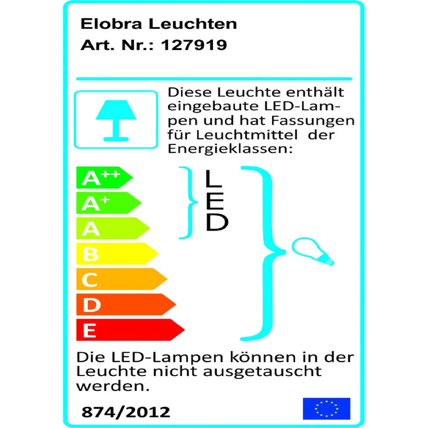 Deckenleuchte energielabel