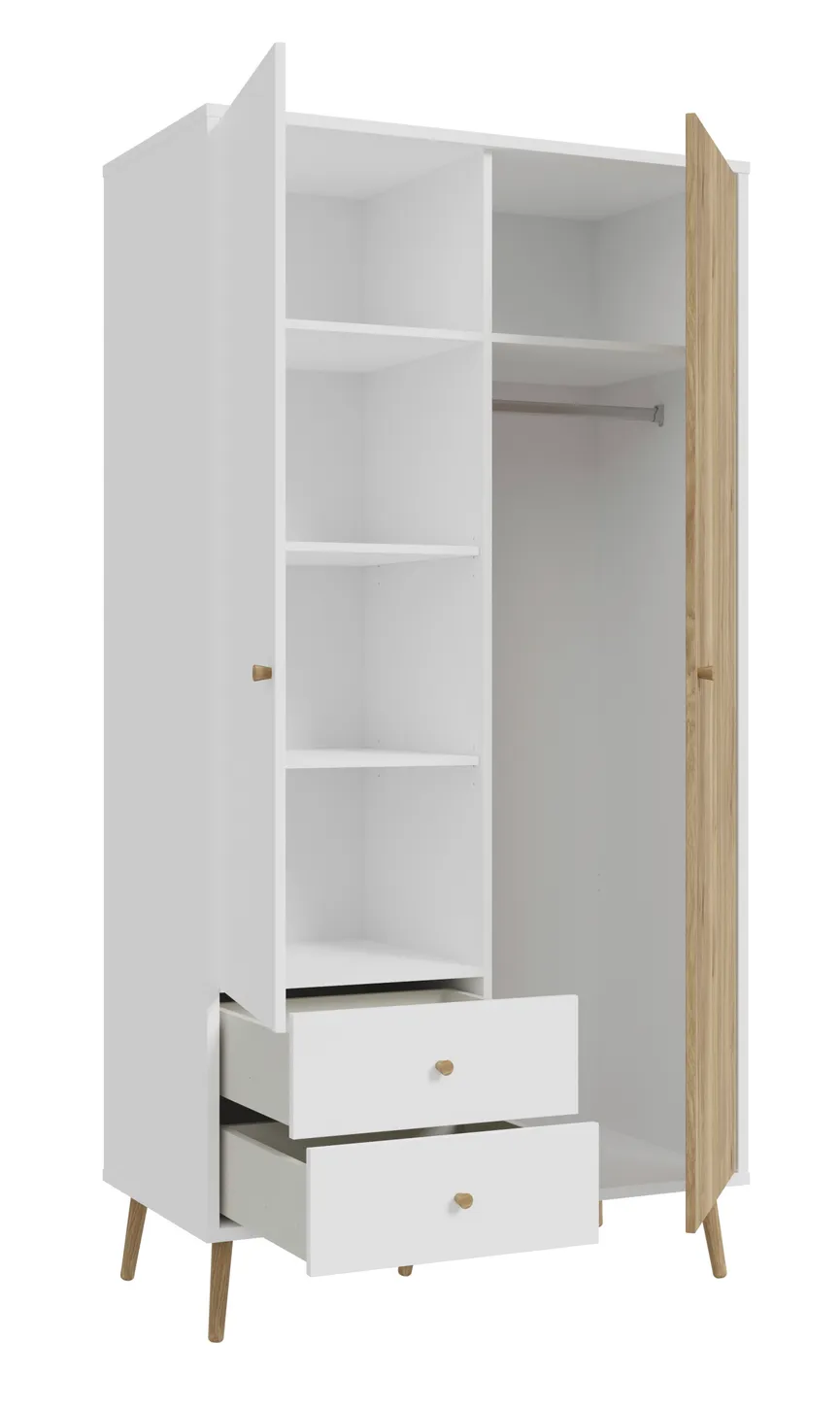 Kleiderschrank 2-trg. detail