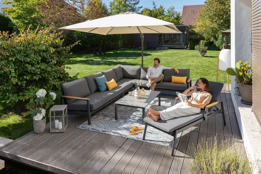 Lounge+Mittelteil Anthrazit milieu