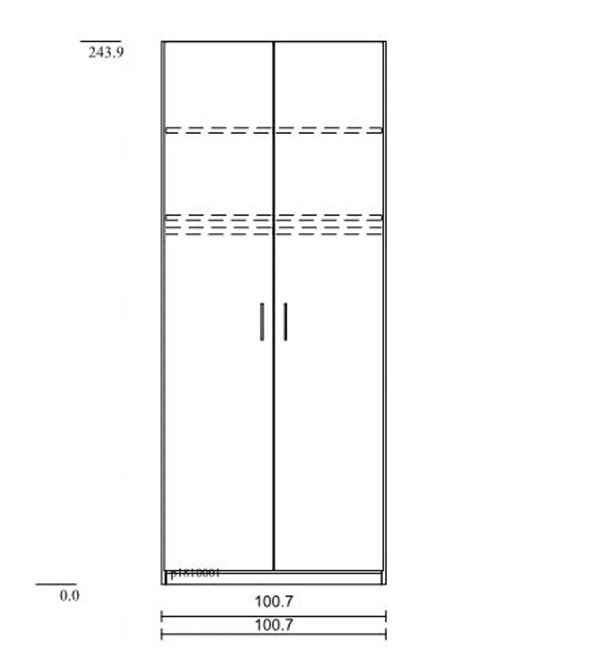 Drehtürenschrank Basic detail