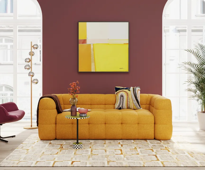 Sofa 3-Sitzer milieu