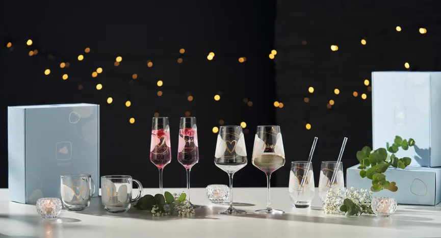 Becher "Love" 2er-Set milieu